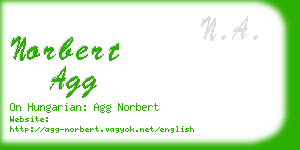 norbert agg business card